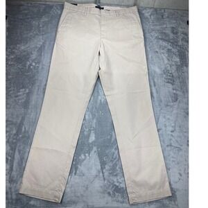 NWT Banana Republic Aiden Chino Slim Fit Pants Mens 36x34 Tan Khaki Cotton